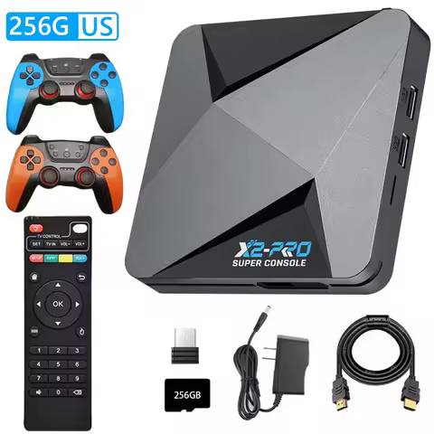 Video Game Console 65000+ Games Super Console 60+ Game Emulators 2.4G/5G BT 4.3 for DC/Arcade/MAME/S
