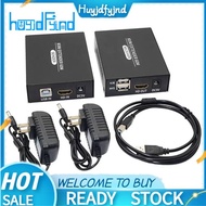 60M -Compatible KVM Extender -Compatible USB KVM Ethernet Extender US Plug Black Long Range -Compati