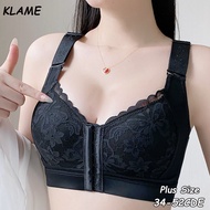 KLAME Seamless Push-Up Front Buckle Full Cup C/D/E Bra - Size 34-52 KLM1013