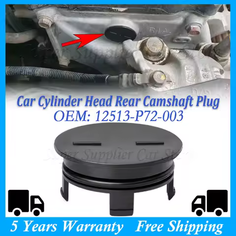 New Cylinder Head Rear Cam Plug Cap With Seal For Honda For Civic For Acura 12513-P72-003 225-01023-