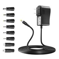 ZOZO 10W 5V 2A AC/DC Adapter Replacement 5Volt 2Amp Power Adapter Cord Charger Multi Tips for Tablet