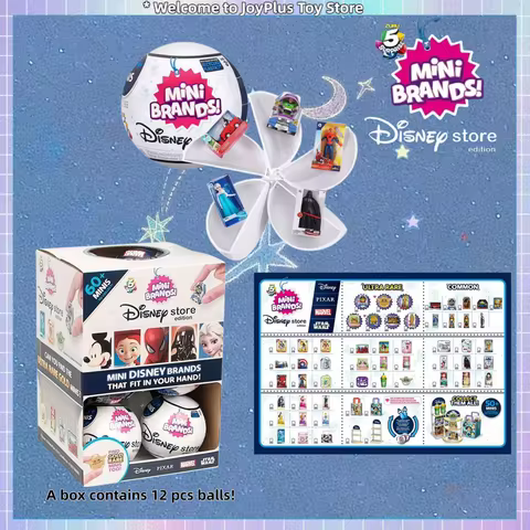 Zuru 5 Surprise MIni Brands Disney Store 1st Edition Mystery Blind Box Disney Ball Cute Mini Collect