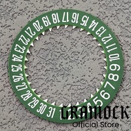 GRAMOCK Luminous Watch Calendar Disc NH34 NH35 6 Oclock Black Green Blue Date Wheel Fit 4R34 NH35 Mo