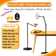 Giá đỡ ipad điện thoại máy tính bảng L58 plus - Tripod điện thoại - Gậy livestream  quay phim chụp ả