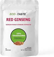 Organic Red Ginseng Root Extract Powder-Korean Panax, 10% Ginsenosides, Support Mental Health, Energy and Immune System, 60g