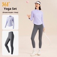 361 Yoga Clothes Suit Pilates Training Clothes Zipper Jacket