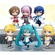 Hatsune Miku แบบเสมือน3D อนิเมะตุ๊กตาขยับแขนขาได้โมเดล7ซม. 7สไตล์สุ่มโมเดลคอสเพลย์ตัวละครอุปกรณ์เสริมน่ารักเด็กๆน่ารัก