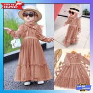Latest Children'S Gamis Gsmis Kids Import Bju Gmis Amak Latest 2023 Gamus Dress Ansk Girls Material 