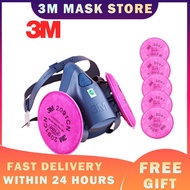 3M mask 7502 2091 P100 Industry Work Mask Silicone Welding Smoke Paint Dust Mask Respirator Glass Fi