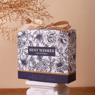 [13x11.5x4.5cm] Blooming Flowers box with lovely rectangular silk handle real video Hy Hy Store