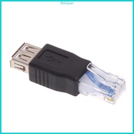 RPAN USB Type A Female to RJ45 Male Connector Crystal USB Transfer  Plug