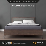 KitchenZ Victor Series Queen Bed Frame Metal Leg Katil Besi Queen Double Bed Frame - Victor-Q