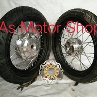 Sepaket Velg Ukuran 185 - 215 X14 Plus Ban Luar Dalam Merek Fdr Tersed