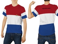 Kaos Baju Tshirt jersey Belanda Netherlands Bendera Belanda Netherlands Fullprint Terbaru Size S M L