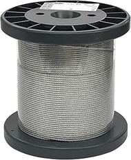 Daidohant 10195657 Galvanized Wire Rope, No Oil (Diameter) 0.08 inches (2.0 mm) x Length 16.6 ft (50