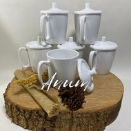 Promo medium-tup cup made of quality semi-melamine material T10cm/ L8cm heat-resistant and durable c