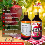 Cuka Apel Gholiban 320 ML Apple cider Vinegar Cuka apple gholiban ( BOTOL KACA ) (free bubble) | App