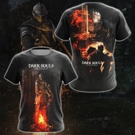 Latest popular game Dark Souls printed T-shirt 3D men's and women's fashionable Harajuku T-shirt cas