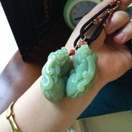 和田玉黃口料吊墜 精雕貔貅 寓意招財進寶 闢邪保平安