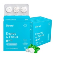 Neuro Energy Caffeine Gum/Mints for Energy & Focus - Sugar-Free with L theanine, Caffeine, Vitamin B