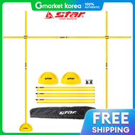 Star Sports New Dome Cone Hurdle Set Assembly Type Bar Limbo Soccer Training Practice