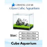 Cube Tank Crystal Clear Cube Aquarium CC Fish Tank Nano Aquarium Tank 15CM 20CM 30CM