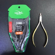 Skin Cutting Nippers D.666 Gold Plated Full Jaw, Nghia D666 Full Jaw Nippers
