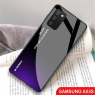 Softcase Glass Kaca Samsung A03S  - J50 - Casing Hp Samsung A03S - Pelindung hp samsung A03S - Case Handphone Samsung A03S