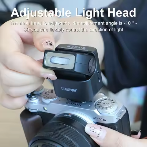 Medalight F2S Mini Rechargeable Camera Flash Light Speedlite for Fuji/Sony/Nikon/Canon/Leica Digital