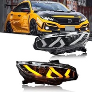 T T-ABC New Front Lamp Compatible with 2006-2026 Honda Civic Headlamp 8th 9th 10th 11th Accessories 