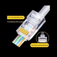 Cat6 Connector Contents 100pcs Translucent Anti-Fail Connector rj45 Translucent