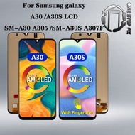 Display Screen Samsung Galaxy A30 A30s A307 A305  AMOLED LCD  Digital Converter Component Package Process High Color Gamut Version A+++