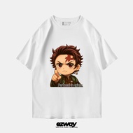 Ezway T-Shirt Tanjiro Demon Slayer Partner in Crime | Unisex Kids Crop Oversize T-Shirt