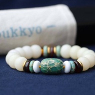 高拋白玉菩提根8x6mm桶珠 帝皇石 菩提子手鍊 白玉菩提 菩提子