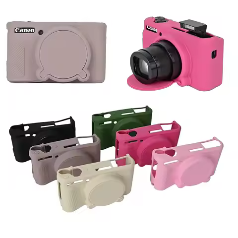 SX740HS Camera Soft Silicone Case For Canon PowerShot SX730 SX740 HS Armor Rubber Bag Skin With Lens