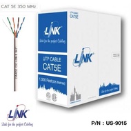 ถูกที่สุด!!! สายแลน Link รุ่น US-9015 สาย UTP CAT5E (350 MHz) สำหรับเดินภายในอาคาร ความยาว 1,000 ฟุต