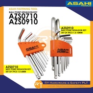 ASAHI FASTENING TOOL AZS0710 , AZS0910 BALL POINT HEXAGON KEY WRENCH