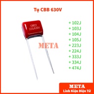 Capacitor CBB 630V 102J 103J 223J 333J 104J 224J 334J 474J 105J 1uF Quality product - Non-polar red 