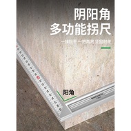 Stainless Steel Angle Ruler Horizontal Right Angle Ruler 90 Degree Measuring Ruler Triangle Ruler Wo