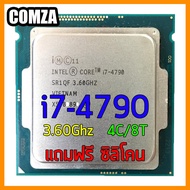 ซีพียู Cpu intel i7-4790 3.60Ghz 4Core/8Thread สินค้าพร้อมจัดส่ง แถมฟรีซิลิโคน