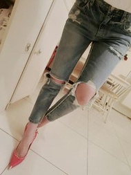 🤎出清🤎 🕊MADE IN KOREA 🇰🇷 超顯瘦刷破牛仔褲