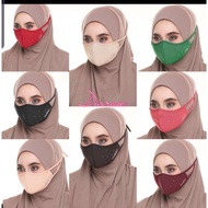 💥LIMITED TIME OFFER✴💥SHIP IN 24 hours🔥ready stock jovian face mask kain muslimah (diamond) tie back 