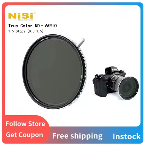 NiSi True Color ND-Vario 1-5 Stops Variable ND Filter – Ultra-Thin Fader Neutral Density Lens Filter