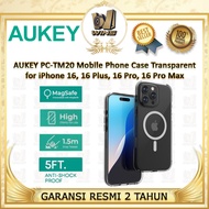 LAYAR AUKEY PC-TM20 Transparent Case for iphone 16, 16 Plus, 16 Pro, 16 Pro Max - Durable Anti-Dryin