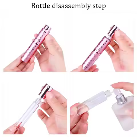 Portable Aluminium Oxide Perfume Bottle 10ml Empty Ultra-fine Spray Bottle Rotate Relievo Refillable