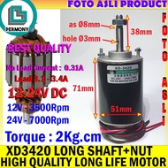 XD3420 MOTOR DINAMO XD-3420 HIGH QUALITY LONG SHAFT AXIS 3420 MUR