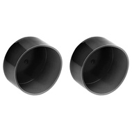 FDXGYH 2 Keping Penutup Pelindung Getah untuk Roda Treler 1.98-Inci (Hitam)