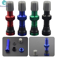 【Focuslife】Stainless Steel Tubeless Valve for MTB Bicycle Rim Wheel Tire Tyre Green and