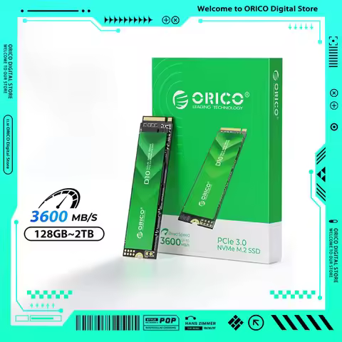 ORICO M.2 NVMe SSD D10 PCIe Gen3x4 2280 SSD Up to 3600MB/s, Internal Solid State Drive with TLC NAND