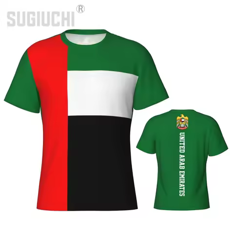 Sports T-shirt United Arab Emirates Flag 3D For Men Women Tees jersey Clothes Soccer Football Fans G